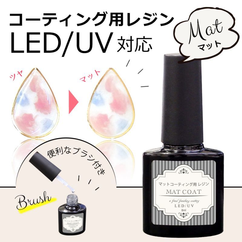 コーティング用レジン マットコート 8ml Uv Led Alicetail